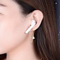 Miniatyrbillede 2 af 5: 2 Par Mode Anti-tabte Øreringe Telefontilbehør Øreringe til Airpods, Dame Temperament Øreringe - Perfet