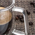 Miniatyrbild 4 av 5: Dubbelväggiga Glasmuggar, 2-pack 250ml Borosilikatglaskoppar, för Te, Kaffe, Latte, Cappuccino, Espresso, Öl