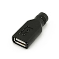 Miniatyrbillede 2 af 4: 2023 - USB hun til 5,5 mm X 2,1 mm hun DC-strøm Oplader Adapterstik
