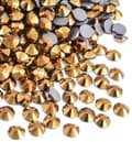 Hot-Fix Glasrhinsten med flad bagside, SS16 3,8–4 mm, 1.440 stykker til DIY-tøj og tilbehørshåndværk