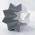 Miniatyrbillede 4 af 5: 1 stk. Dekorationsform i Anodiseret Aluminium 750 g