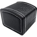 Miniatyrbild 1 av 4: Klockbox, PU-läder Fyrkantig Klocka, Klocka Smycken Armbandsurhållare Enkel Klocka Resefodral