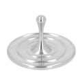 Miniatyrbilde 2 av 4: Metallisk roterende topp leke angstlindring reduser stress rustfritt stål langvarig gyroskop topp leke med base for voksne jenter gutter 0.2