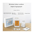 Miniatyrbild 2 av 5: TS-Elektronisk Digital Display Termometer Inomhus Och Utomhus Temperatur- Och Luftfuktighetsmätare Väder Cl
