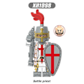 Miniatyrbild 2 av 4: 8 st/set Medeltida riddare Actionfigurer Byggklossar Stridspräst Patron Riddare Montering Minifigurer Samlarleksaker[HK]- Perfet