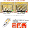 Miniatyrbild 2 av 4: 20W Halogenlampor Ersättning G4 Bas 12 Volt G4 LED Lampor Pack om 10