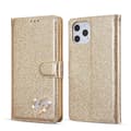 Glitterpulver Kärlek Läder Telefonfodral för iPhone 13