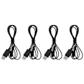 Miniatyrbilde 5 av 5: 4 stk USB strømladingskabeladapter USB-lader ladekabelledning for 3DS/NDSI/NEW/2DS