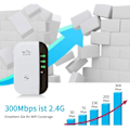 Miniatyrbillede 5 af 5: 2023 Nyeste WiFi-forlænger, WiFi-forstærker, Internet Booster - Med Ethernet-port, Hurtig installation, Hjem trådløs signalforstærker