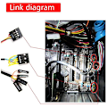 Miniatyrbillede 4 af 5: TS-Desktop Computer Case Switch, reset HDD-knap med dobbelt USB-porte, tænd/sluk-knap, lydporte F