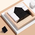 Miniatyrbillede 1 af 5: Puslespil med skjulte blokke Puslespil Legetøj Træpuslespil C