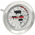 Miniatyrbilde 1 av 2: TS-Steketermometer i rustfritt stål - analogt kjøtttermometer opptil 120 °C - grilltermometer - kjøttnål