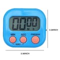 Miniatyrbild 2 av 5: 4 Colors Digital Kitchen Timer, Digital Magnetic Stopwatch Timer With Magnet, Standing Small Kids Timer, Minute Countdown Short-term Alarm