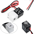 Miniatyrbillede 2 af 5: 1 stk. 1/4 tomme NPT 2-vejs normalt lukket ventil 12V pneumatisk aluminium elektrisk magnetventil db