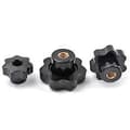 Miniatyrbild 5 av 5: 10 Pieces Comfortable Nuts with Handle Multiple Sizes Clamping Solution Star Nut for Easy Manual Adjustment M6