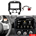 Miniatyrbilde 2 av 5: TS-9 Tommers 2din Bil Dashbordramme DVD Navigasjonspanel Ramme Radio Audio Panel Med Ledningsnett For Mazda 2 Demio 2007-2014