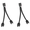2 stk. Computer Bundkort USB 2.0 9 Pin til Dobbelt 9 Pin Forlængerkabel Y Splitter Lyd HD Forlængelse