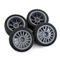 Pikkukuva 5 / 5: TS-4kpl 67mm Kumirengas Pyörä Rengas Xv01 Xv02 Tt01 Tt02 Ptg-2 1/10 Rc Kilpa-auton Päivitysosat, harmaa