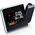 Miniatyrbild 1 av 5: LCD Väckarklocka Radiostyrd Klocka LED Radiostyrd Väckarklocka Snooze-alarm Bordsklocka med Projektion
