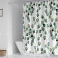 Duschdraperi, Gröna Löv, 180x180 cm, Vattentät Polyester, Hem Badrumsdekoration