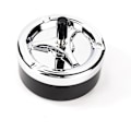 Miniatyrbillede 2 af 3: Kæmpe Elegant Moderne Smuk Roterende Askebæger Vindaskebæger sort black