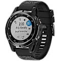 Miniatyrbillede 2 af 5: Silikonarmbånd til ur Fenix 5x 26 mm bredde Kompatibel med Fenix 5x/fenix 5x Plus/fenix 6x Pro (Farve: Sort)