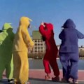 Miniatyrbild 3 av 5: Teletubbies Kostym Vuxna Cosplay Djur Sovkläder Jumpsuit Po Teletubbies Vuxen M - Perfekt LaLa Teletubbies Adult XL