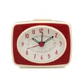 Wekity Retro Tyst Väckarklocka, Röd, 7,6 cm