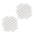 Miniatyrbillede 1 af 5: TS-120 stk. 20 mm Udvendig Dia Universal Split Nøgleringe Nøgleringholdere