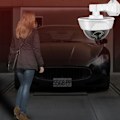 Miniatyrbild 2 av 5: Solcellslampa för innergård LED Simuleringsövervakningskamera, Intelligent infraröd sensorlampa för utomhusbruk, Stark vattentät gatlampaBY
