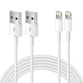 Pikkukuva 3 / 5: 2 kpl yhteensopiva Apple iPhone -latauskaapeli 1m, Apple Lightning - USB-kaapeli johto 1 metri pikalataus Apple Phone pitkät kaapelit{HH}