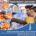 Miniatyrbild 5 av 5: 30 st Etiketthållare Skyltklämma, Plast Transparent Roterbar Skyltklämma, Varuskylt Displayklämma