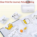 Miniatyrbillede 5 af 5: 6 Ruller Mini Lommeprinter Stickerpapir, 30 X 57 mm Selvklæbende Termisk Papir til Lommeprinter, (hs)