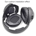 Miniatyrbild 5 av 5: TS-Mjuka Öronkuddar för Sennheiser HDR RS165 / RS175 / RS185 / RS195 - Svart