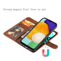 Pikkukuva 3 / 5: Samsung Galaxy A04s / A13 5G 2in1 Magneetti/Lompakkokotelo Ruskea