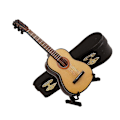 Miniatyrbillede 2 af 3: 1 Sæt Mini Guitar Model Mini Guitar Pynt Realistisk Mini Instrument Gave