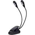 Pikkukuva 1 / 5: Nuottivalo, 6 LED-minivaloa, säädettävä kaksoisvalaisin, USB-kaapelilla, sopii lukemiseen / kirjoihin / pöytään / sängynpäätyyn