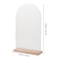 Miniatyrbilde 3 av 3: 2 stk. Akryl Øredobber Display Stativ Trebase Ørepynt Display Stativ Smykkeholder