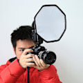 Miniatyrbillede 1 af 2: 20 cm Universal Octangle Stil Foldbar Flash Lys Diffuser Octagon Speedlight Diffuser Softbox Soft Box Til Canon Nikon