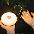 Miniatyrbild 2 av 5: Camping String Lights Uppladdningsbara Utomhus Tält Regnbåge Atmosfär String Lykta Vattentät Ficklampa Med Magnetkroklampa