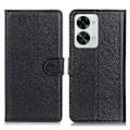 Miniatyrbild 1 av 5: OnePlus Nord 2T 5G Fodral Litchi Läder Svart