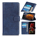 Miniatyrbillede 1 af 5: Samsung Galaxy S20 FE - Læder Etui - Blå Blue Blå