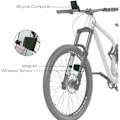 Miniatyrbillede 4 af 5: Trådløs cykelcomputer, IP66 vandtæt cykelmåler 21 funktioner LCD hastighedscykelhastighedsmåler