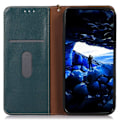 Pikkukuva 2 / 5: KHAZNEH Sony Xperia 5 V Kotelo RFID Aitoa Nahkaa Vihreä