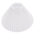Miniatyrbilde 3 av 4: Plissert Lampeskjerm Lysekrone Skjerm Lampeskjerm for Gulvlampe Lysdeksel E27 Hvit