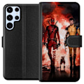 Pikkukuva 1 / 3: Samsung Galaxy S22 Ultra 5G Lompakkokotelo Wolverine Deadpool