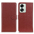 Miniatyrbillede 1 af 5: OnePlus Nord 2T 5G Etui Litchi Læder Brun