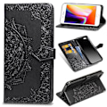 Miniatyrbillede 1 af 5: iPhone 7/8/SE (2020/2022) - Mandala Læder Etui - Sort Black Sort