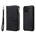 Miniatyrbillede 3 af 5: iPhone 12 / 12 Pro - 2in1 Magnetisk Skal / Pung Etui - Sort Black Sort