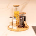 Miniatyrbilde 2 av 5: Serveringsbrett i bambus, rundt trebrett, serveringsbrett i tre, frukt, brød, salattallerken, serveringsbrett for spekemat (25 cm)